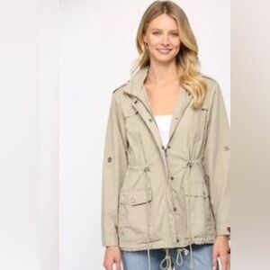 NWT Fate Lightweight Khaki Jacket